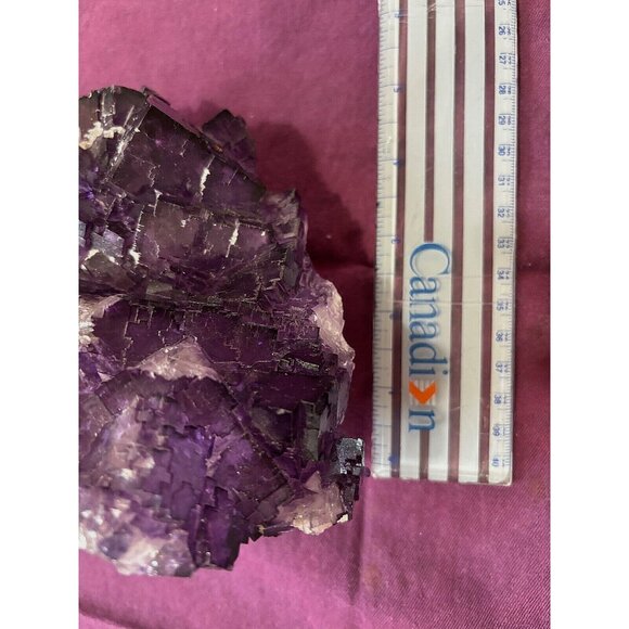 FLUORITE  Purple  Crystal Cluster 2248 g (4.956 lbs.) - Picture 10 of 14